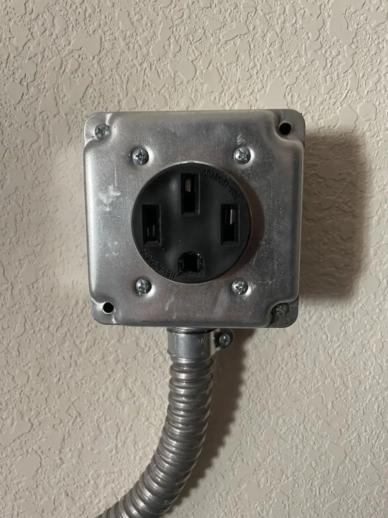 NEMA 14-50 outlet installed for Smart Home Electrical in Barnstead